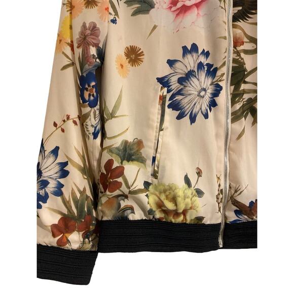 Women’s Bagatelle Collection Zip Up Floral Light Jacket Small Used - Picture 4 of 9